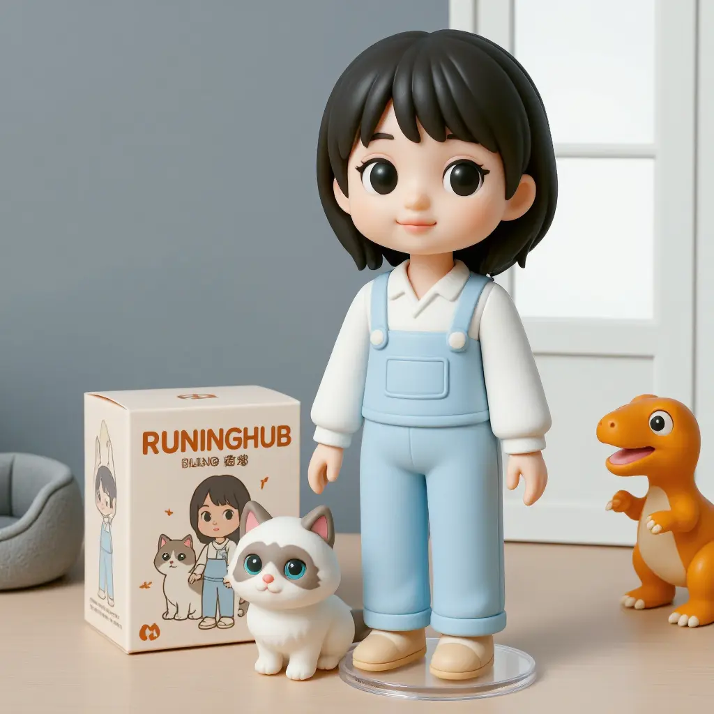 卡通3D盲盒手办玩具摆件