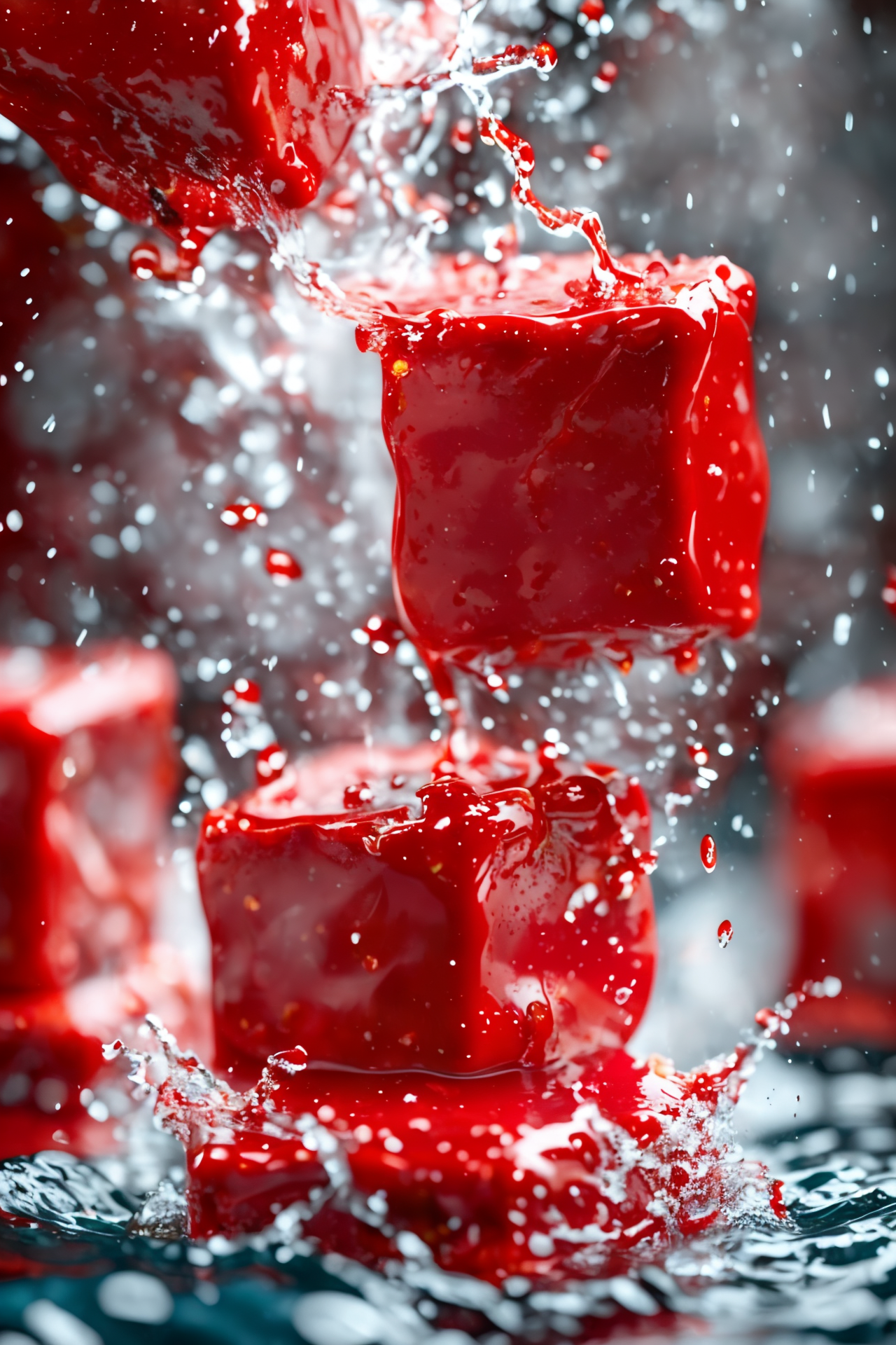 High Definition Underwater Food Close-Up Photography