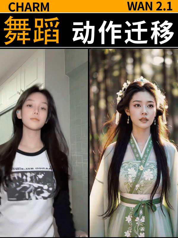 150帧-跳舞-动作迁移-直出高清
