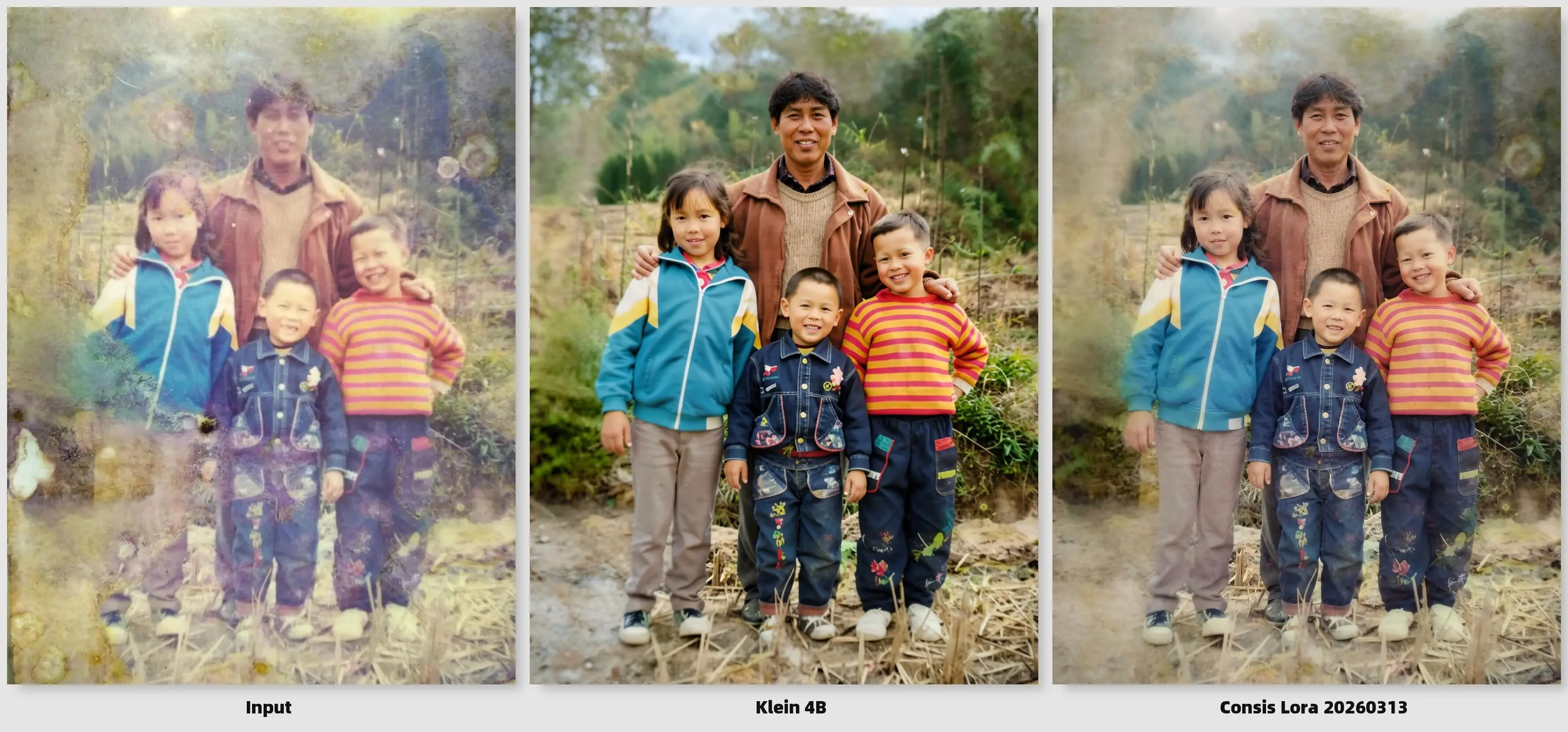 Flux2 Klein 4B consistency lora comparison