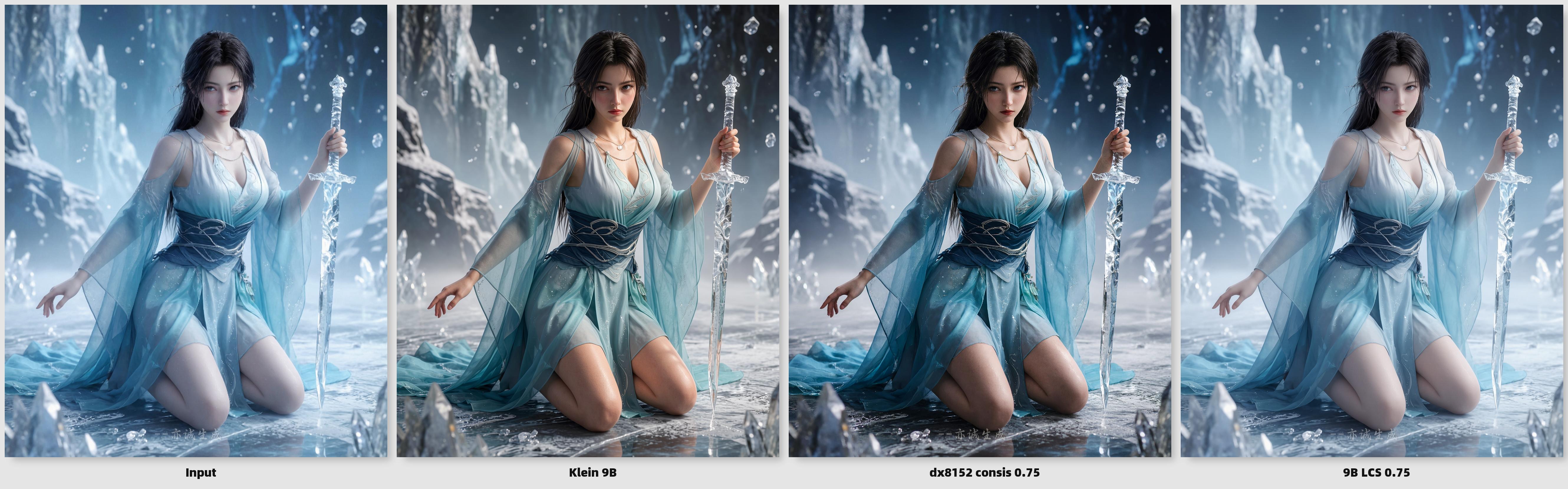 克莱因 9B lcs一致性Lora预览 解决偏色像素偏移 Flux2 Klein