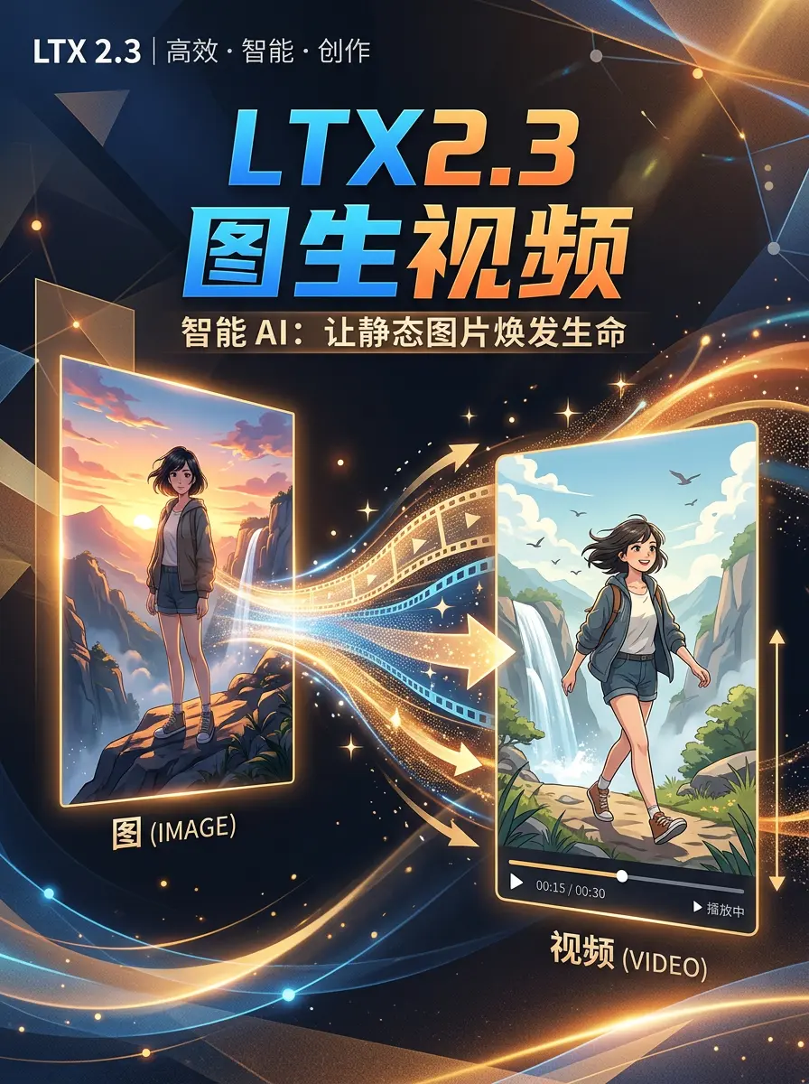 LTX2.3图生视频【优化版】蒸馏/dev可切换
