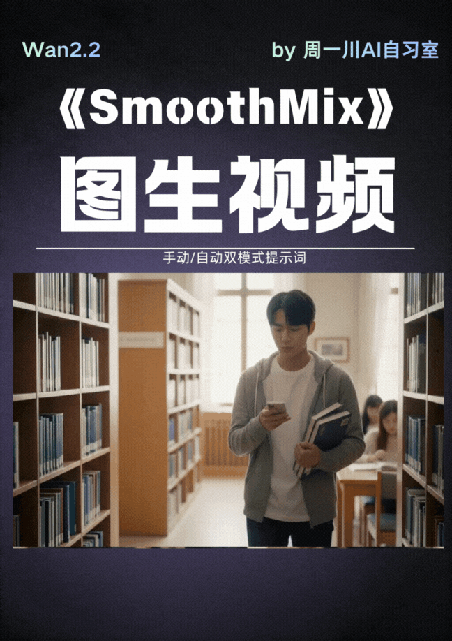 SmoothMixWWan 2.2 Image-to-Video Automatic Manual Dual Mode