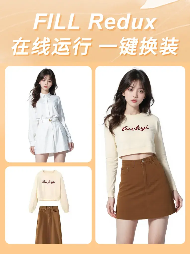 电商服装自定义换装-产品换背景
