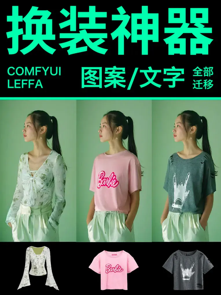 电商服装自定义换装-产品换背景