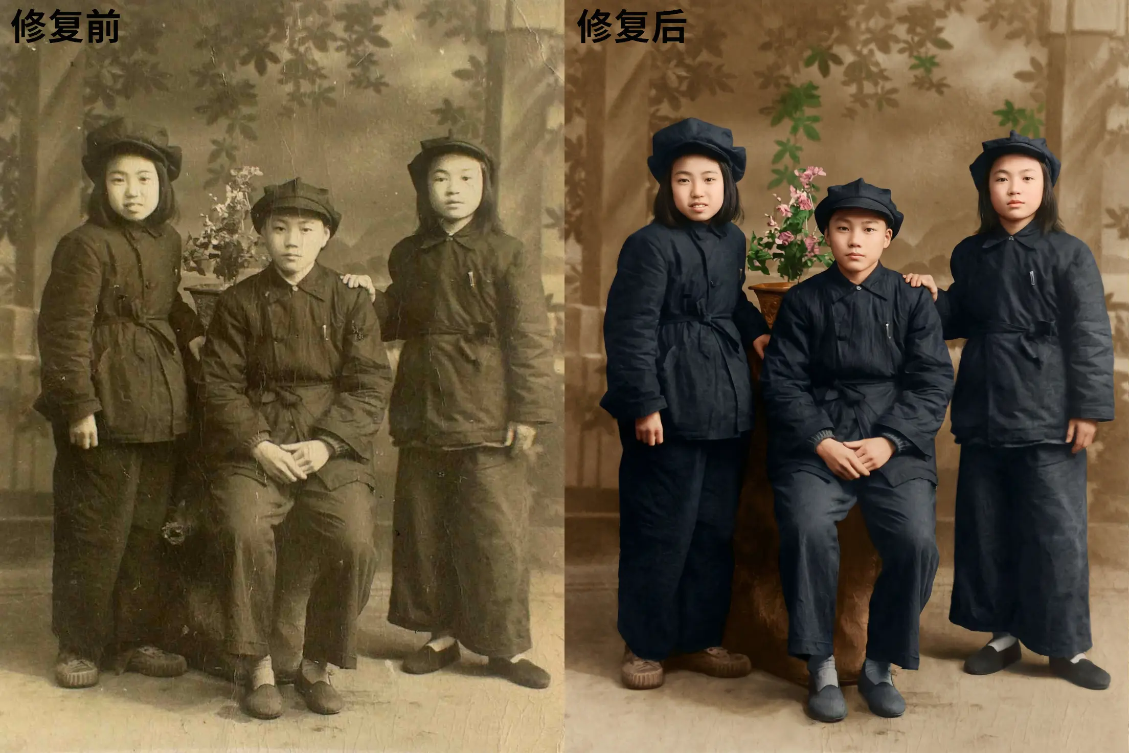 The strongest old photo restoration Real and natural Qwen_Image_Edit_2511