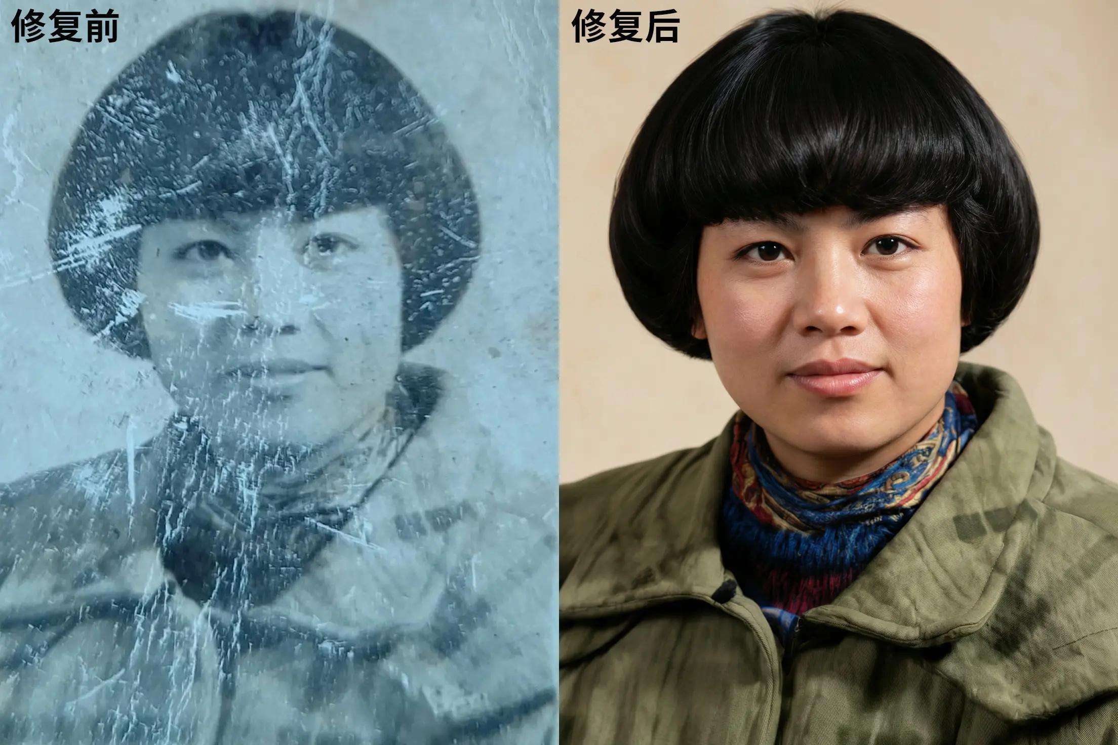 The strongest old photo restoration Real and natural Qwen_Image_Edit_2511