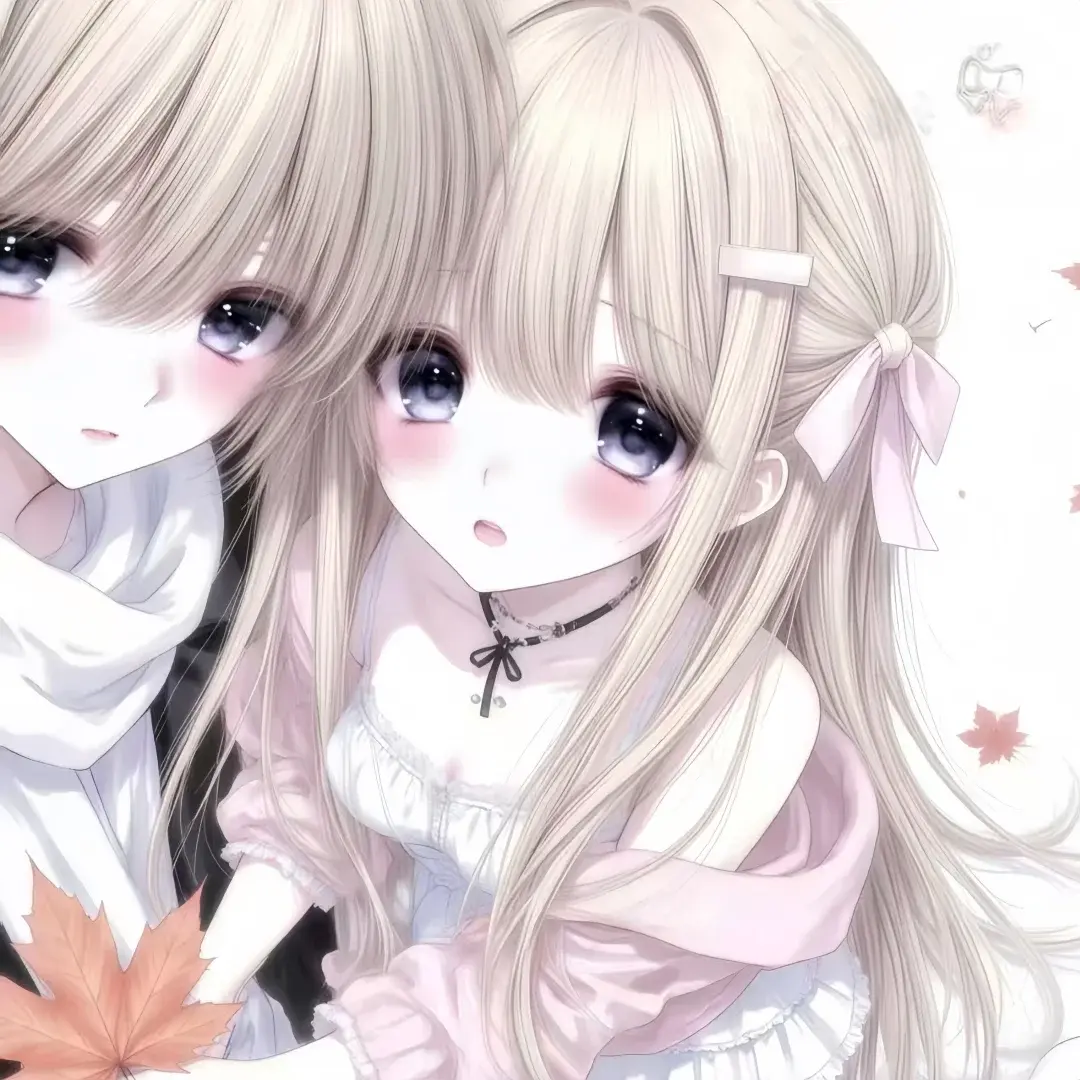 kontext_手绘情侣头像星蝶少女头像一键真人转手绘