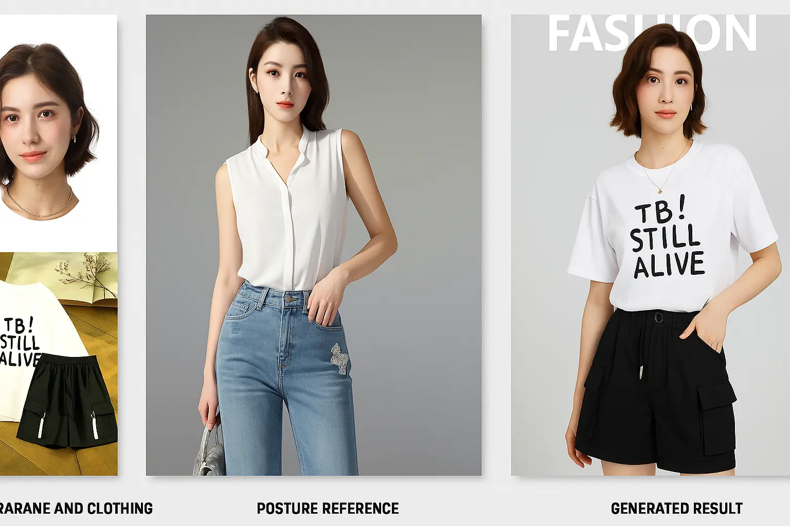 Qianwen versatile show v2 pose control OOTD perfect alternative Banana