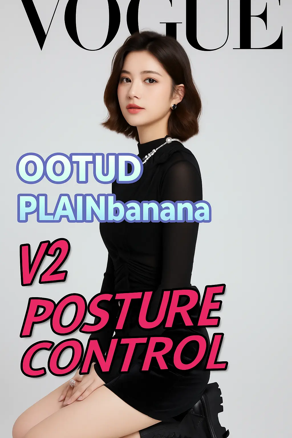 Qianwen versatile show v2 pose control OOTD perfect alternative Banana