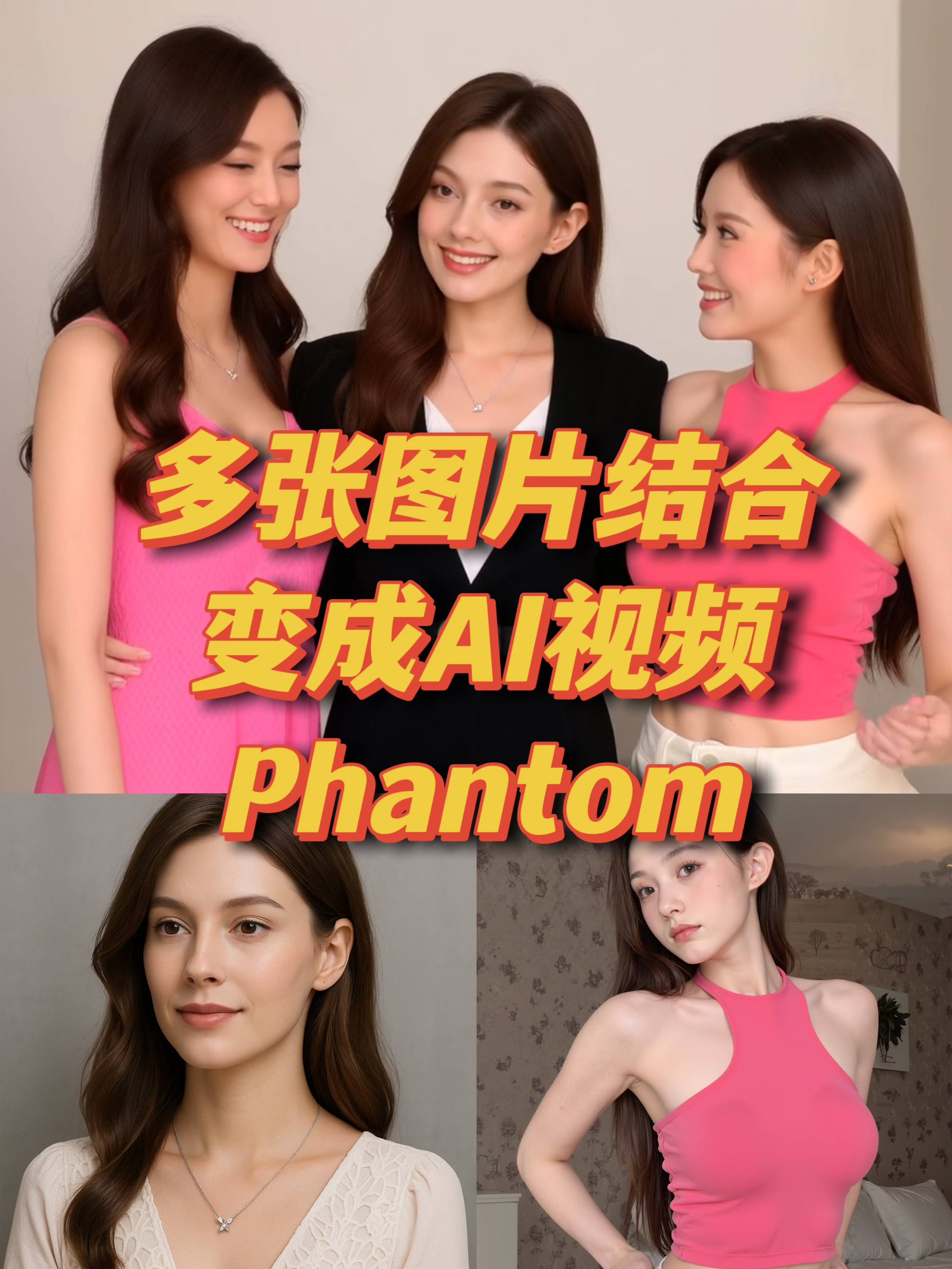 Phantom多图结合成ai视频