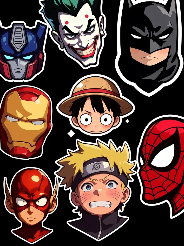 One Sticker Examples Simple one-sentence sticker generation workflow - RunningHub ComfyUI ...