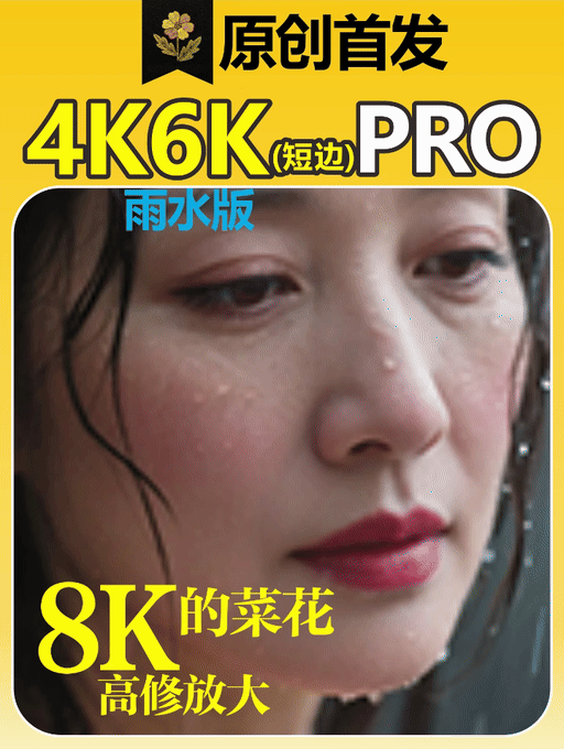 4K6K(短边)高清修复放大-雨水版