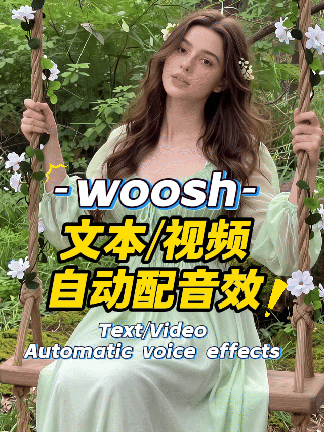 woosh Text/Video Automatic Sound Effects 【small JJ Xiao Jianjian】