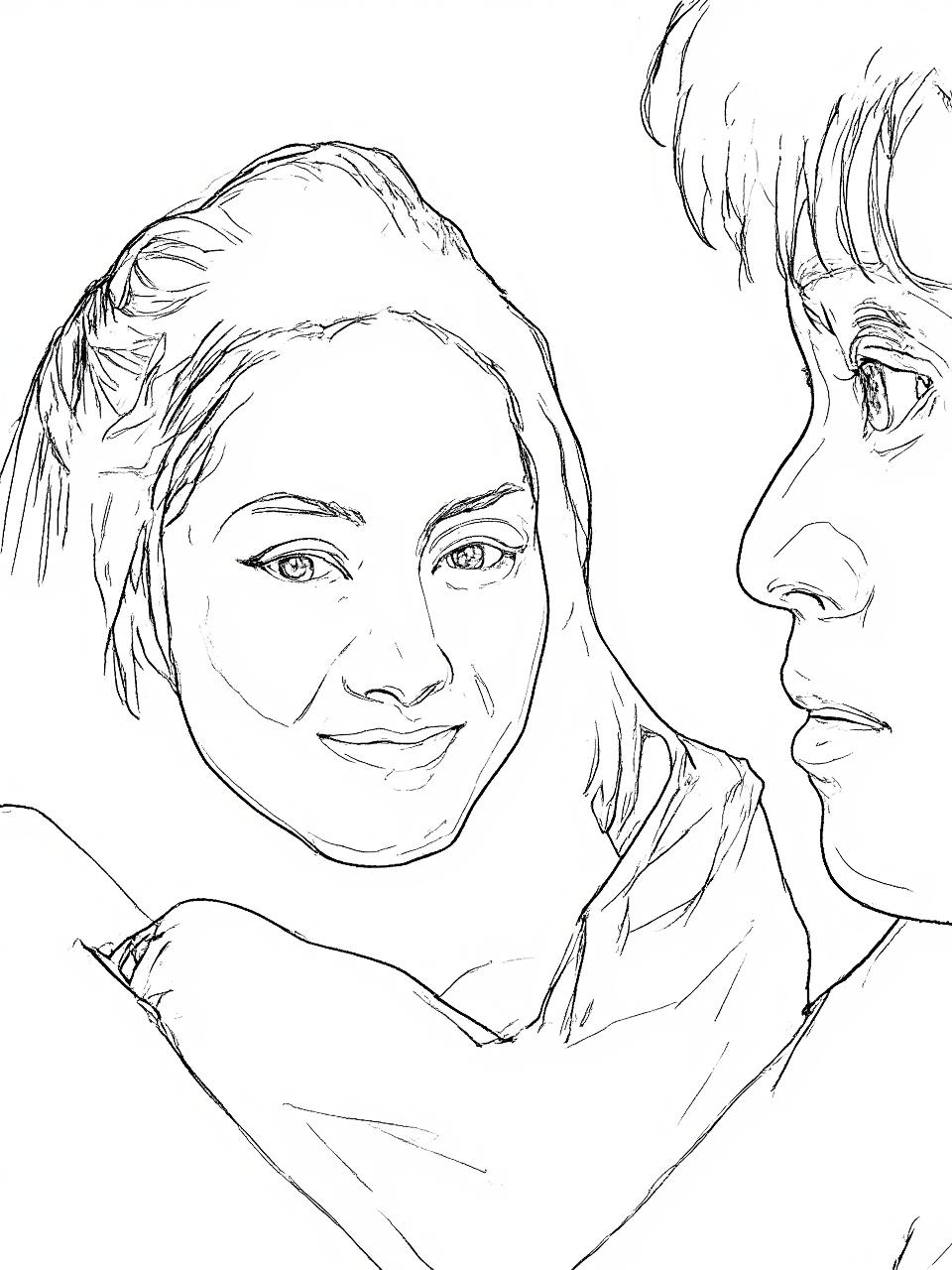 Line art quick extraction Can be used for clothing production Drawing copying