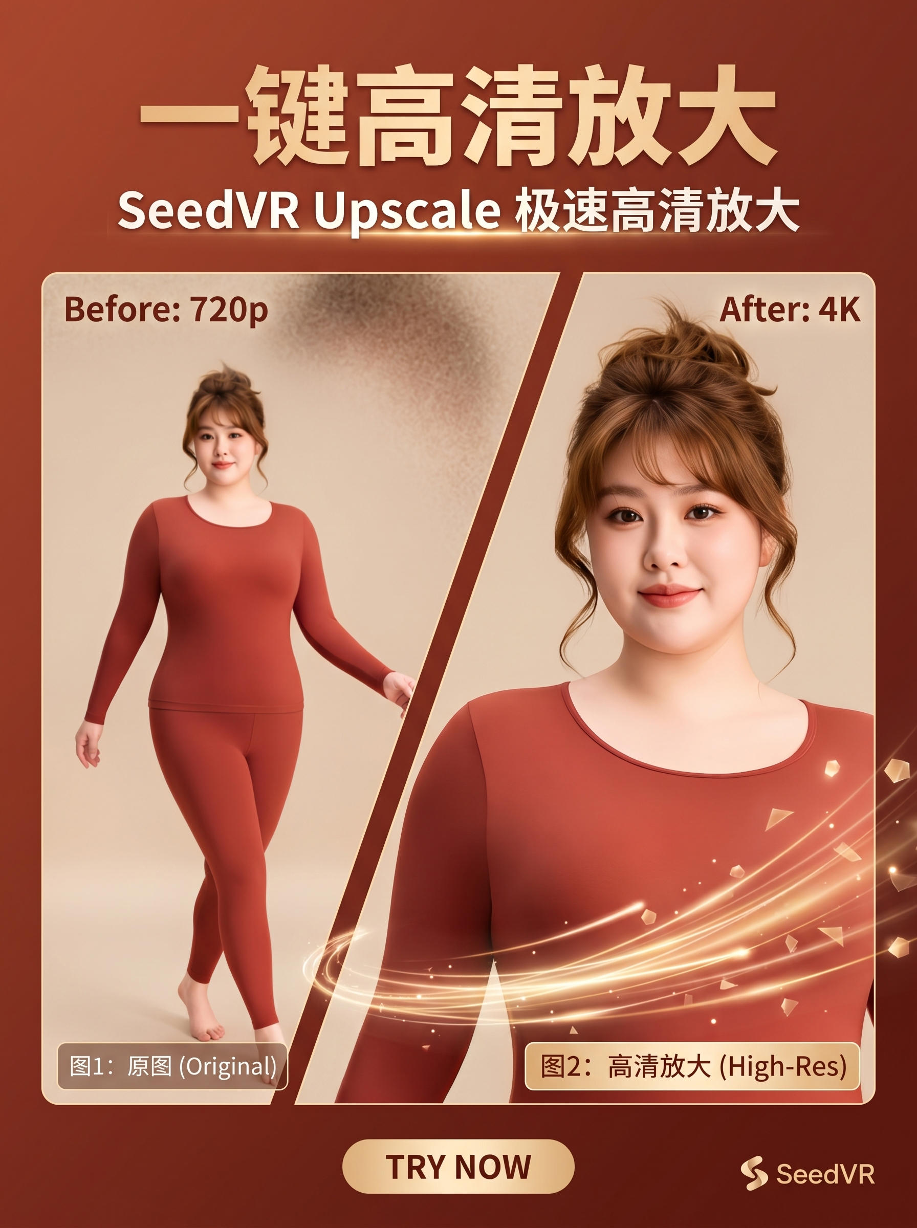 SeedVR Upscale高清放大