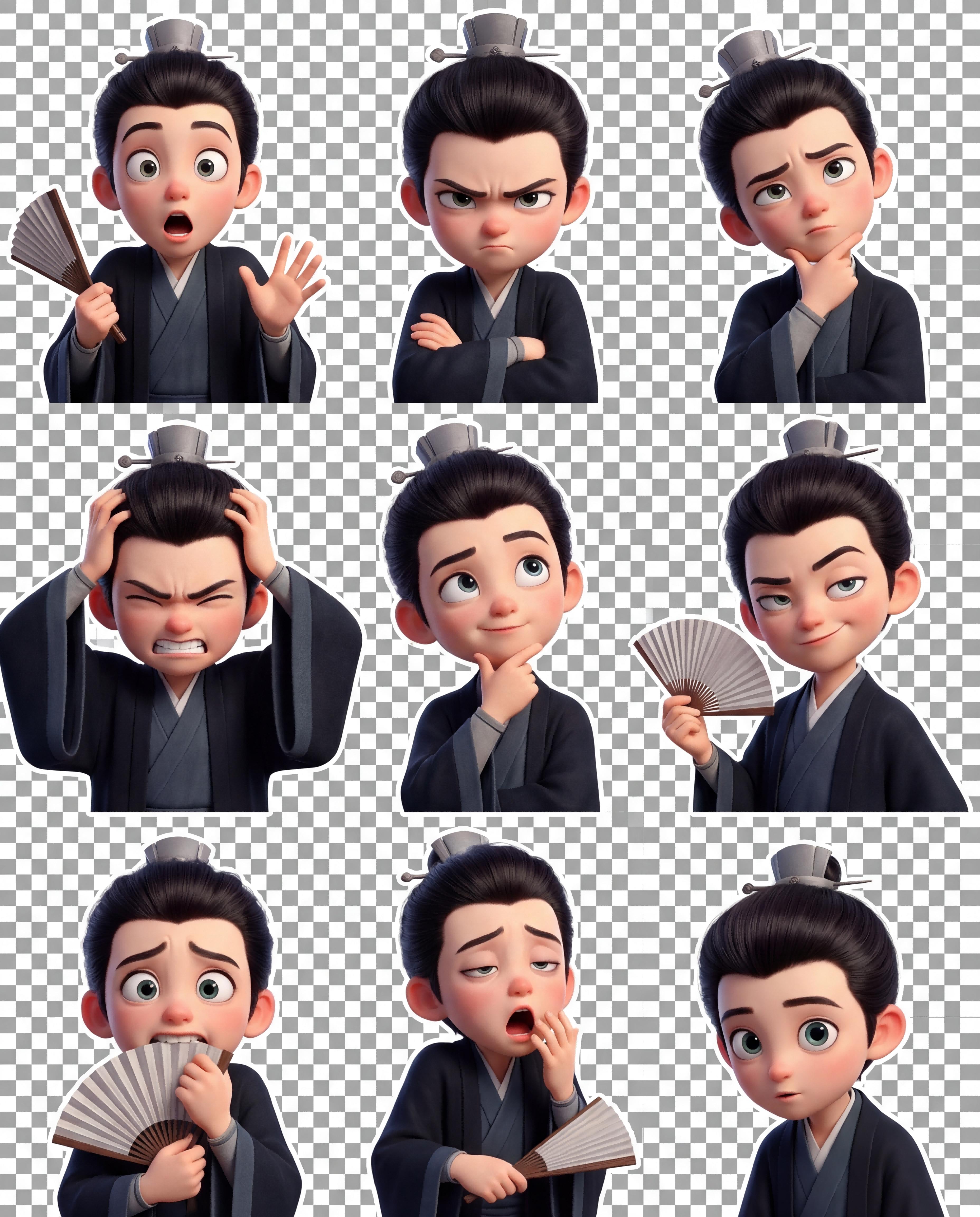 定制你的皮克斯九宫格表情包