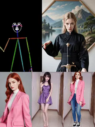 Wan2.2_Fun VACE_Start and end frame Action control Video character replacement