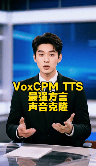 VoxCPM TTS (The strongest dialect voice cloning supports Cantonese, Shanghainese, Chengdu dialect, etc.)
