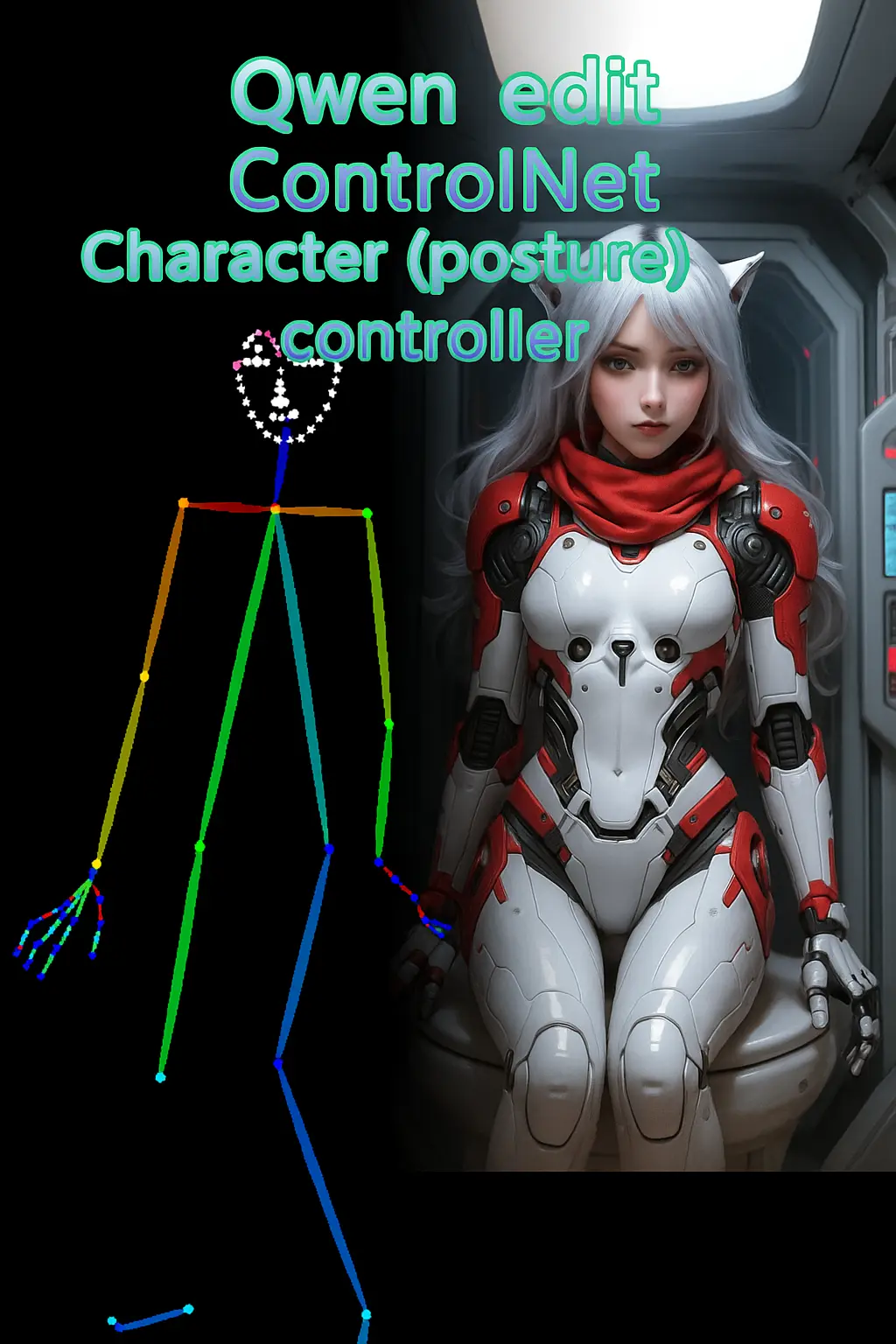 Qwen Image Edit (Pose Change at Will) Controlnet Control