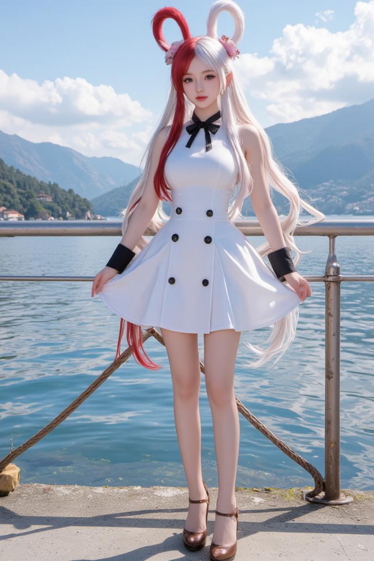 B站AI绘画师:海贼王-乌塔cosplay真人版