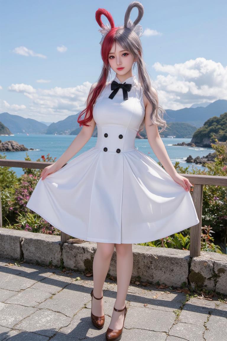 B站AI绘画师:海贼王-乌塔cosplay真人版