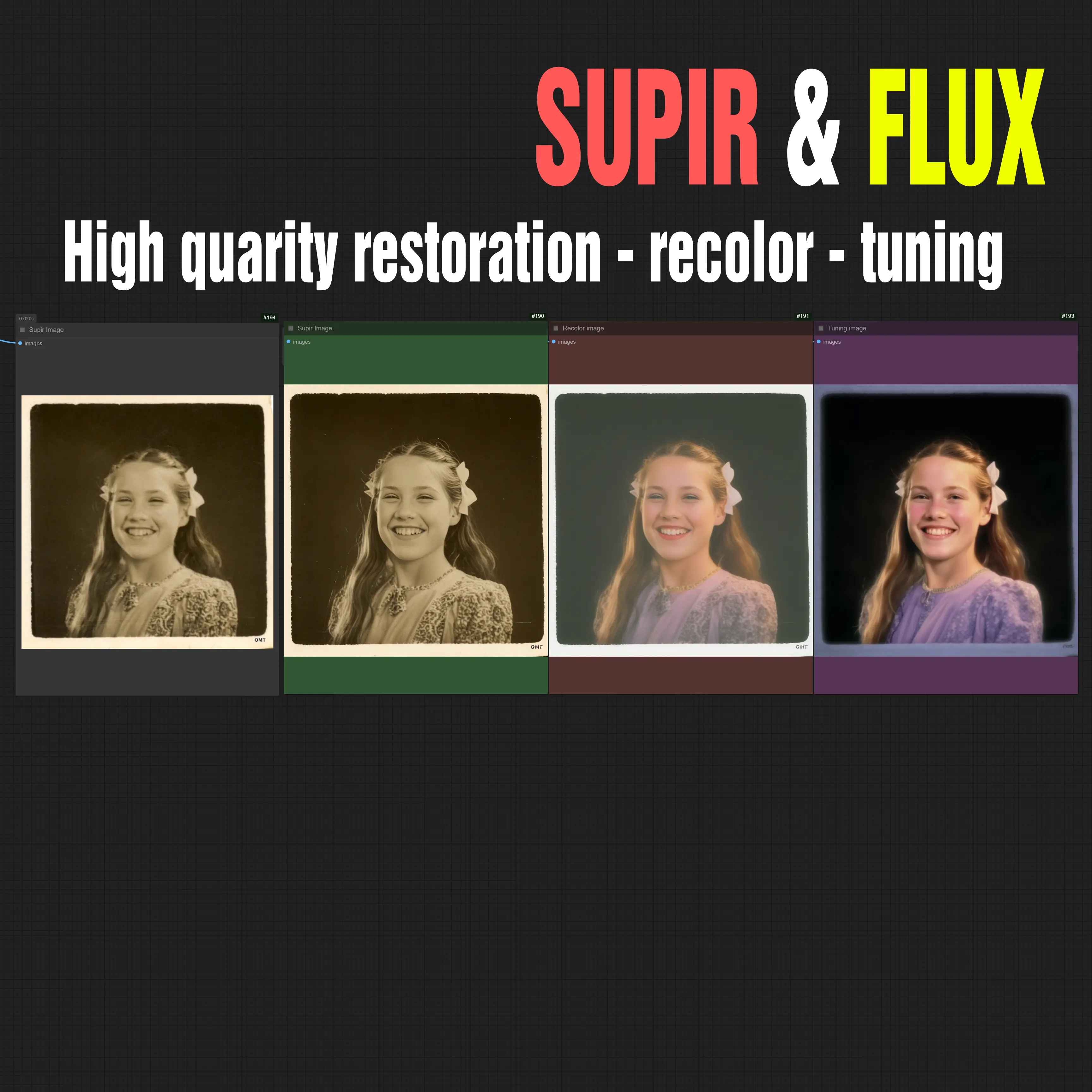 Super restoration and recolor Photo