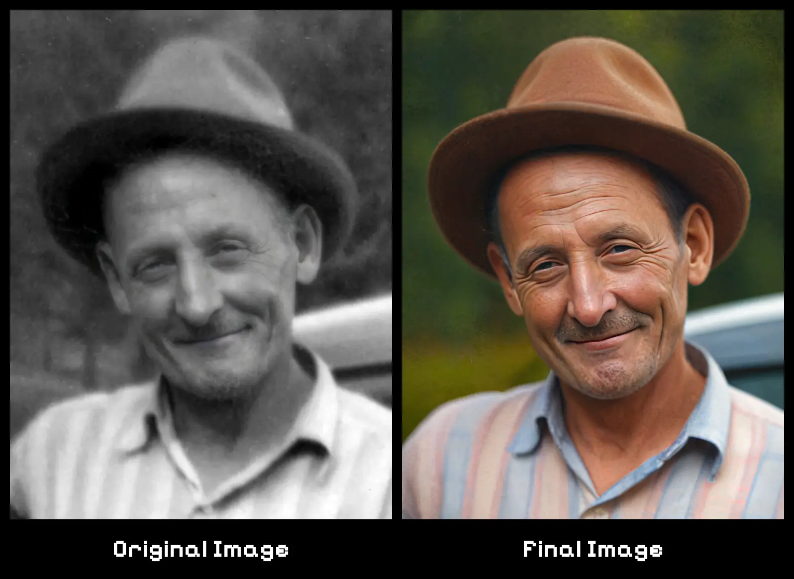 Super restoration and recolor Photo