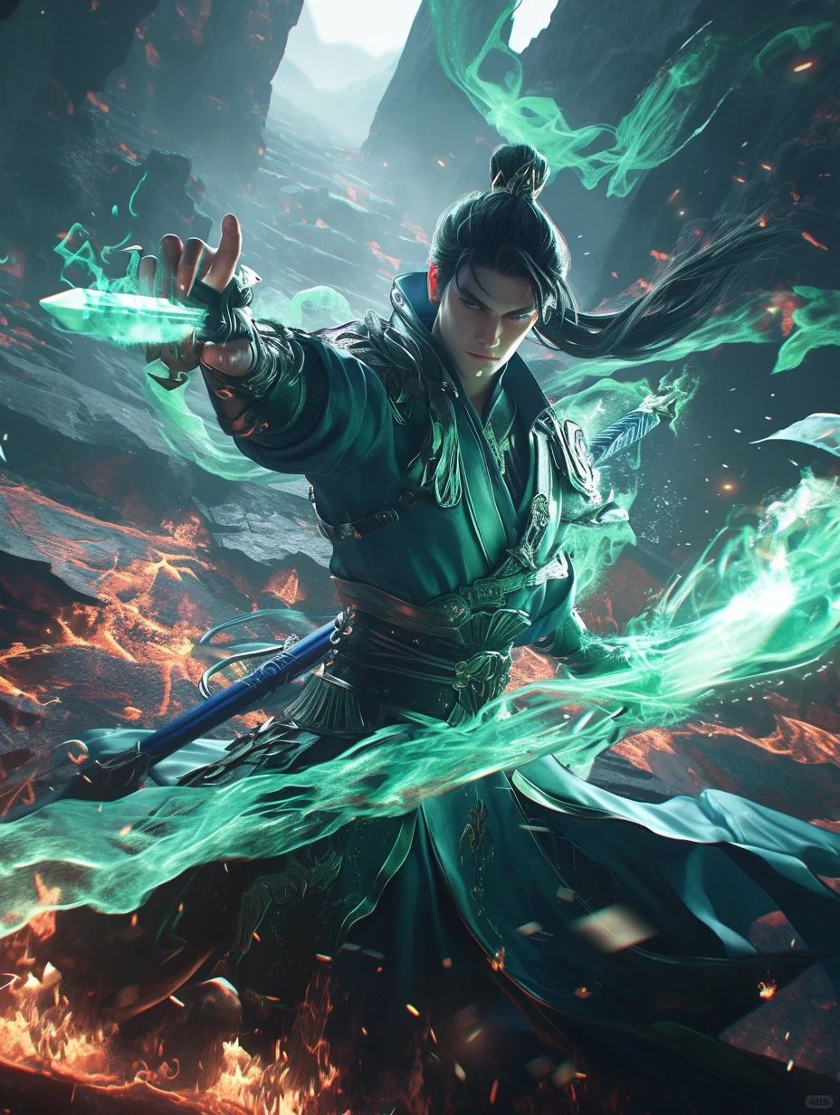 Qwen-厚涂CG游戏人物美宣插画风格