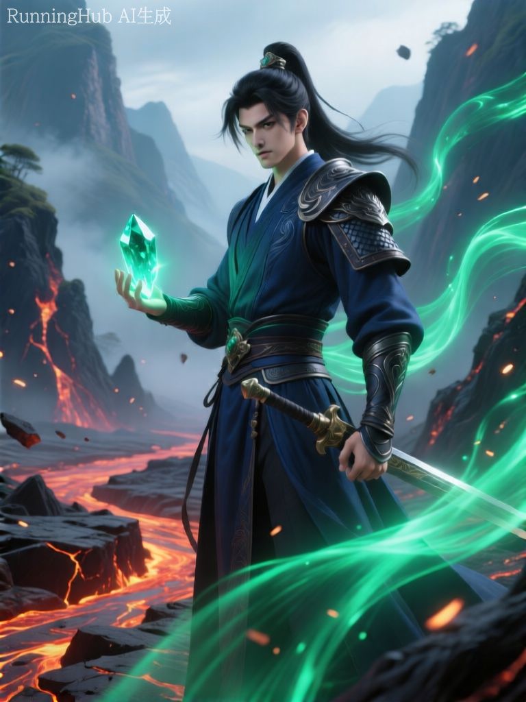 Qwen-厚涂CG游戏人物美宣插画风格