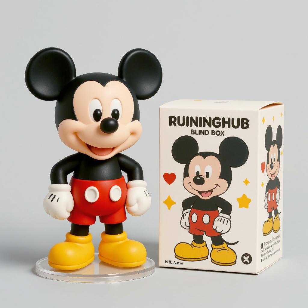 卡通3D盲盒手办玩具摆件