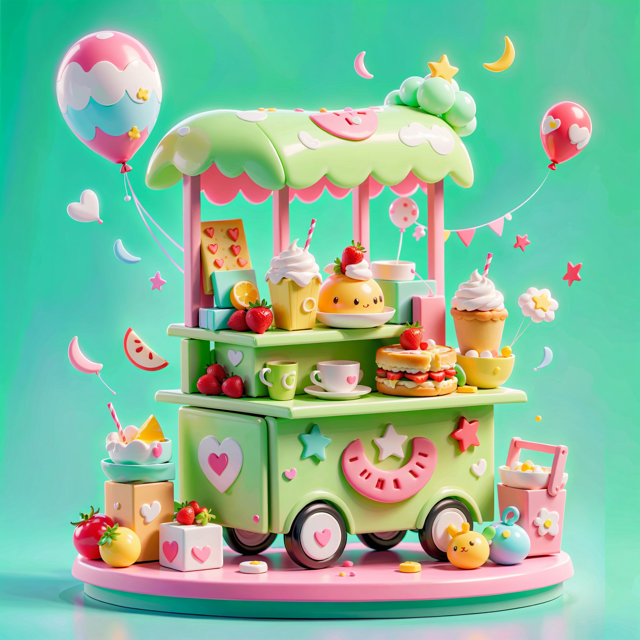 Cute Dessert Cart