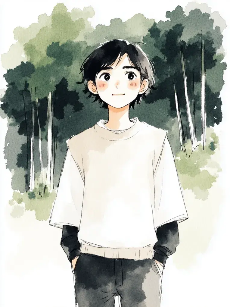 F1. Super beautiful fresh watercolor picture book style