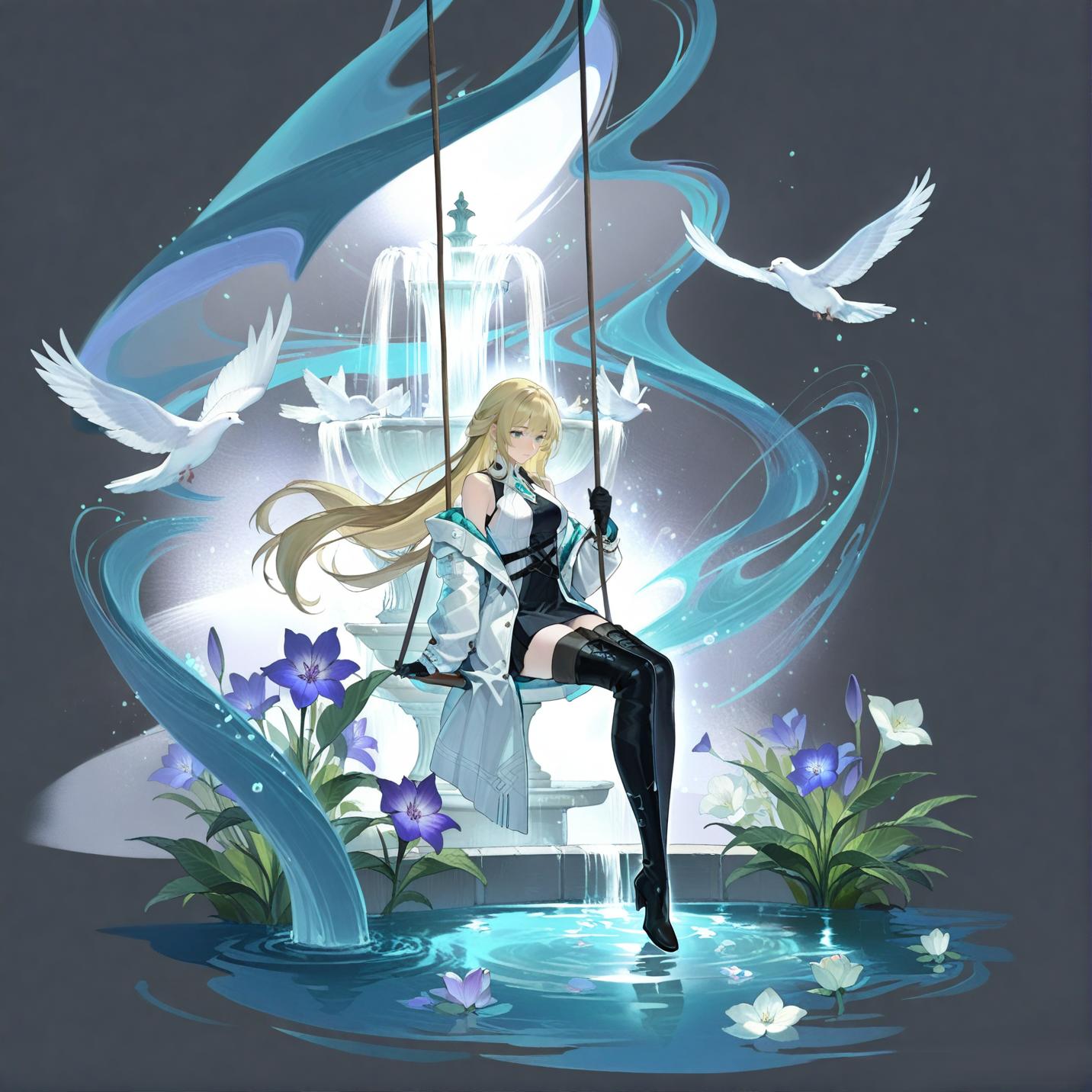 二游角色立绘——立绘卡牌立牌场景立绘精二立绘文字海报
