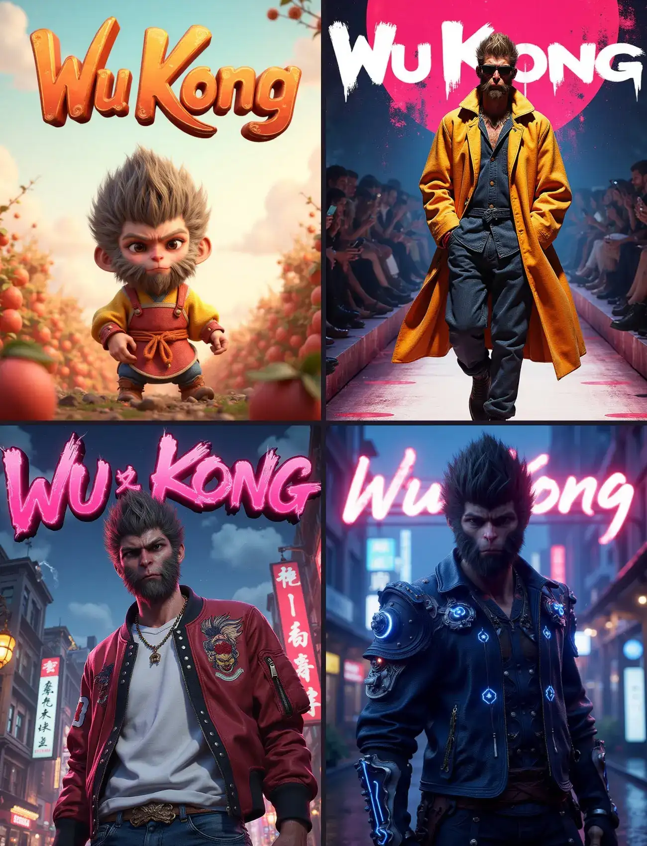 At the same time, release multiple style Wukong posters