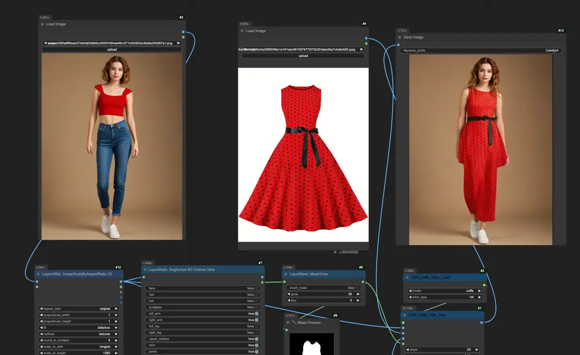 Leffa virtual try-on