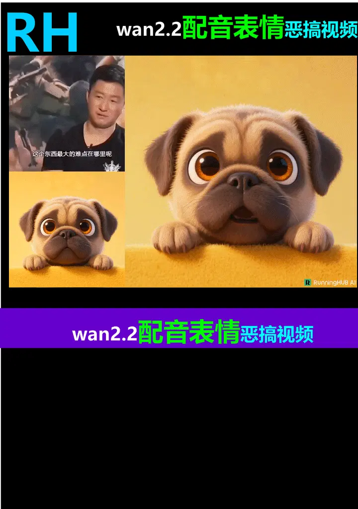 wan2.2配音表情恶搞视频