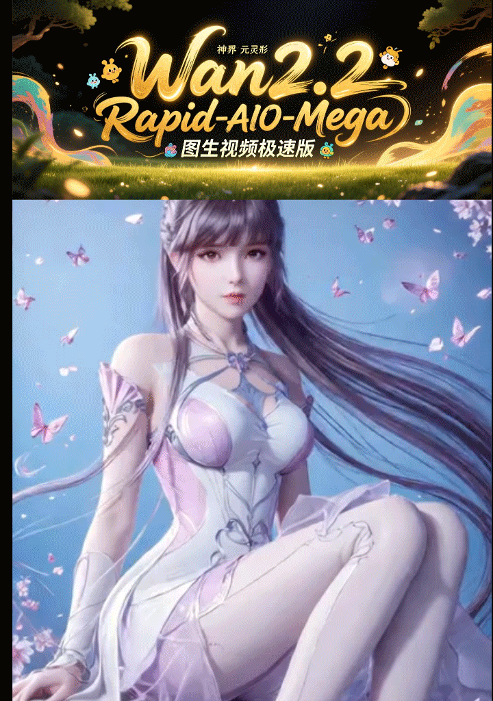 Image to Video Rapid Version Wan2.2 Rapid AIO Mega (Rapid Version)