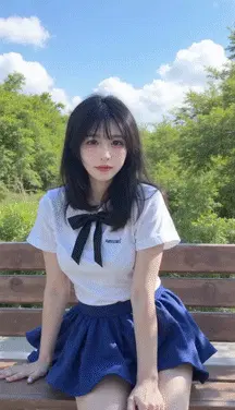 美女飞翔+AI视频生成=艾橘溪