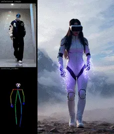 视频重绘转绘+姿态控制=FusionX=艾橘溪