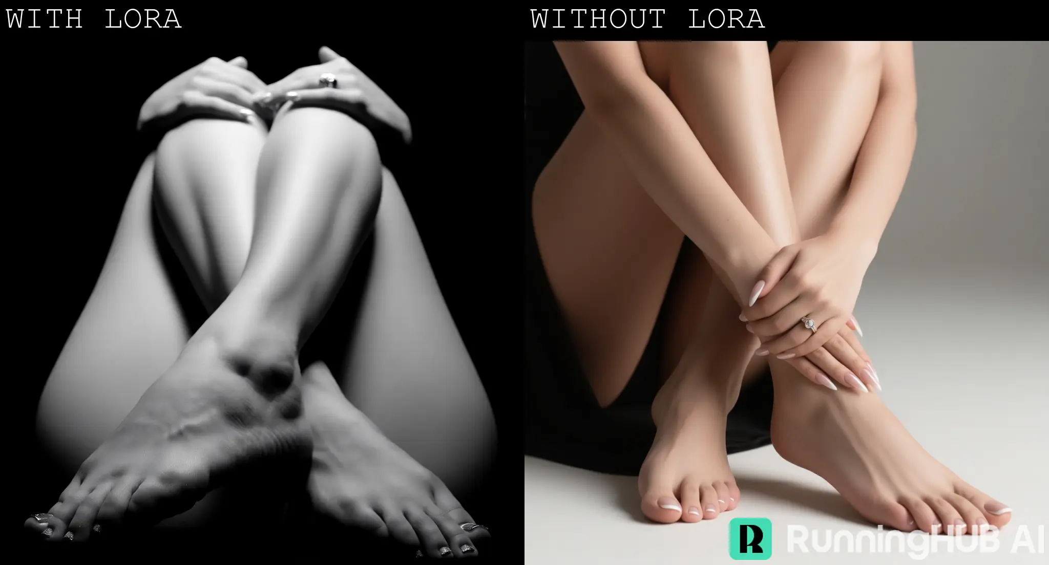Monochrome nude art LoRA Qwen Image