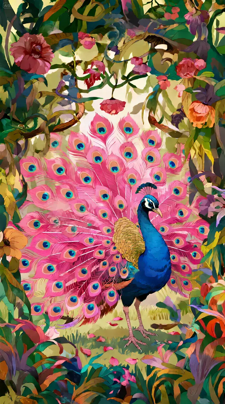 qwen极繁高级感插画