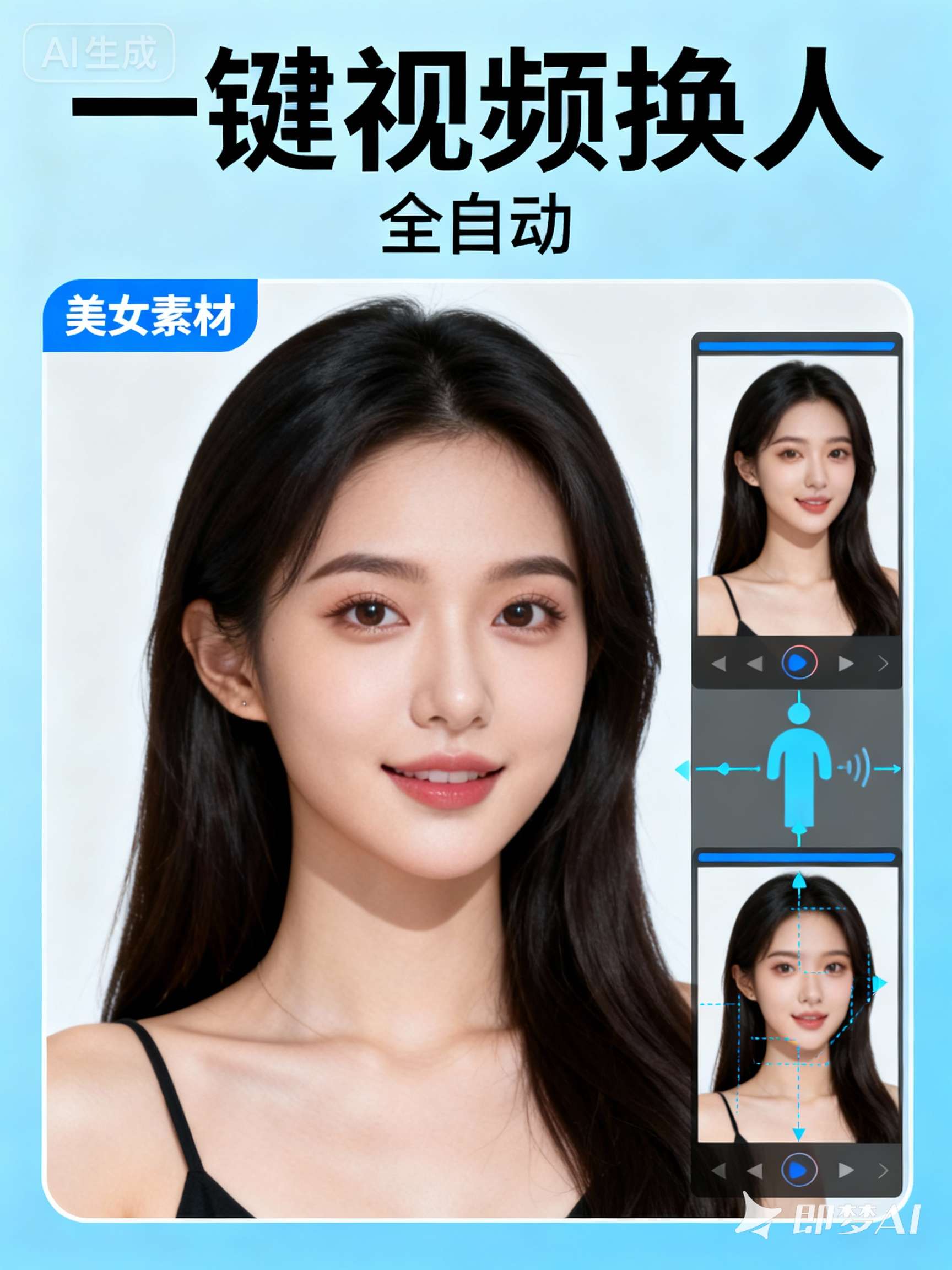 一键视频换人、一键跳舞、全自动 - RunningHub AI Apps