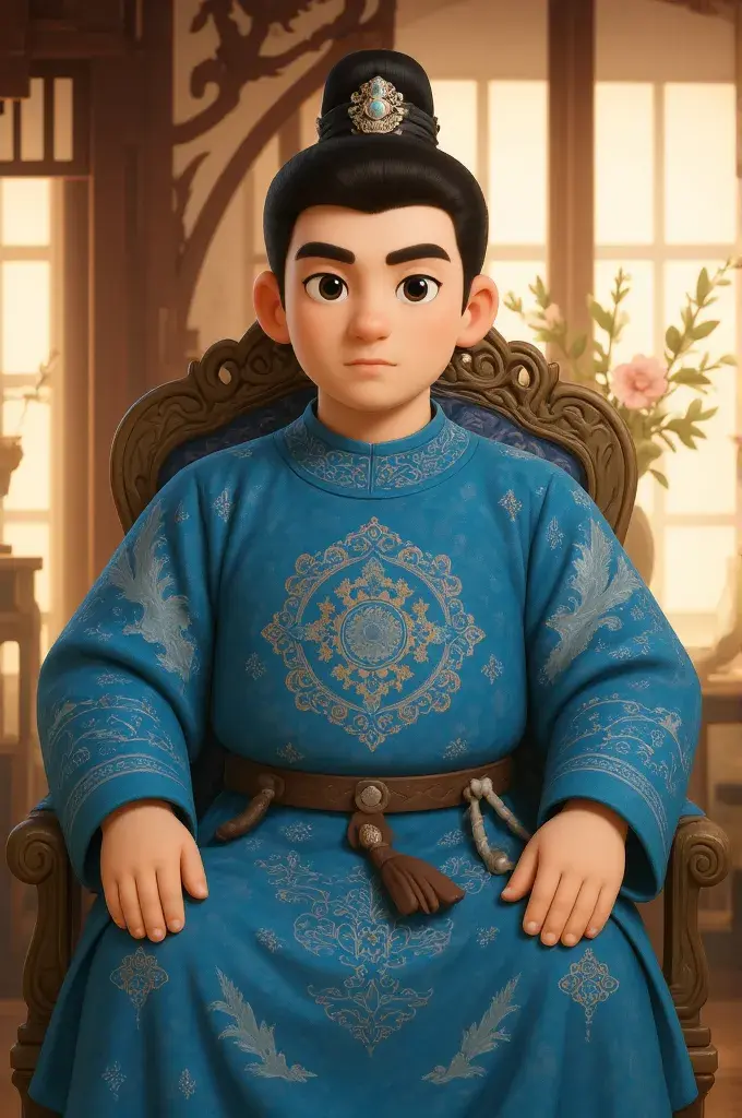 GPT-4o风格3D插画丨国风古装卡通形象电商场景