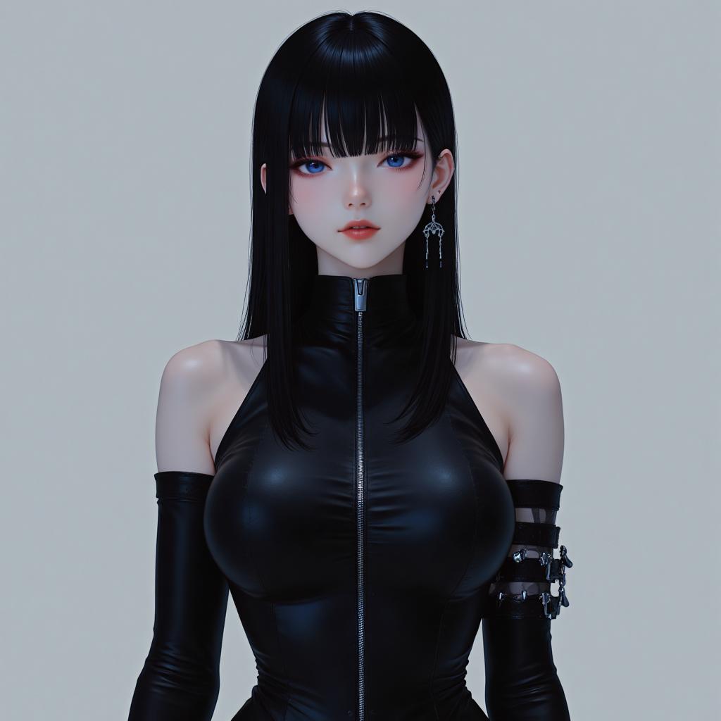 爆款哥特旗袍女孩