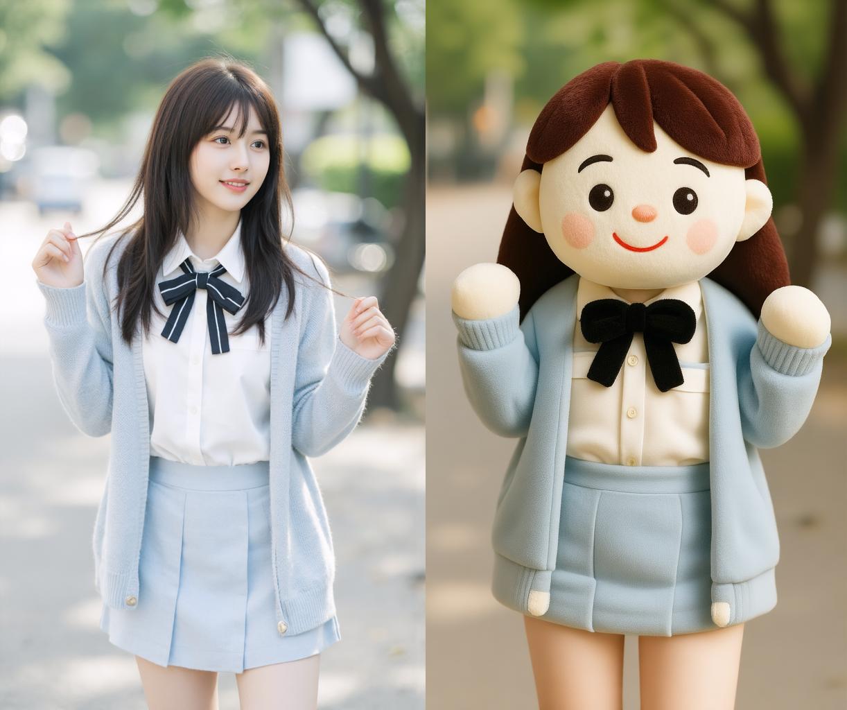 BAGEL 8 Styles of Transformation Collection (Line Art to Real Person | Real Person to Anime PVC Figure Plush Toy etc.)
