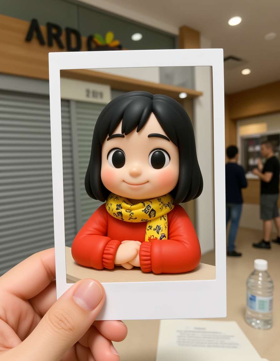 Polaroid photo cartoon image RG