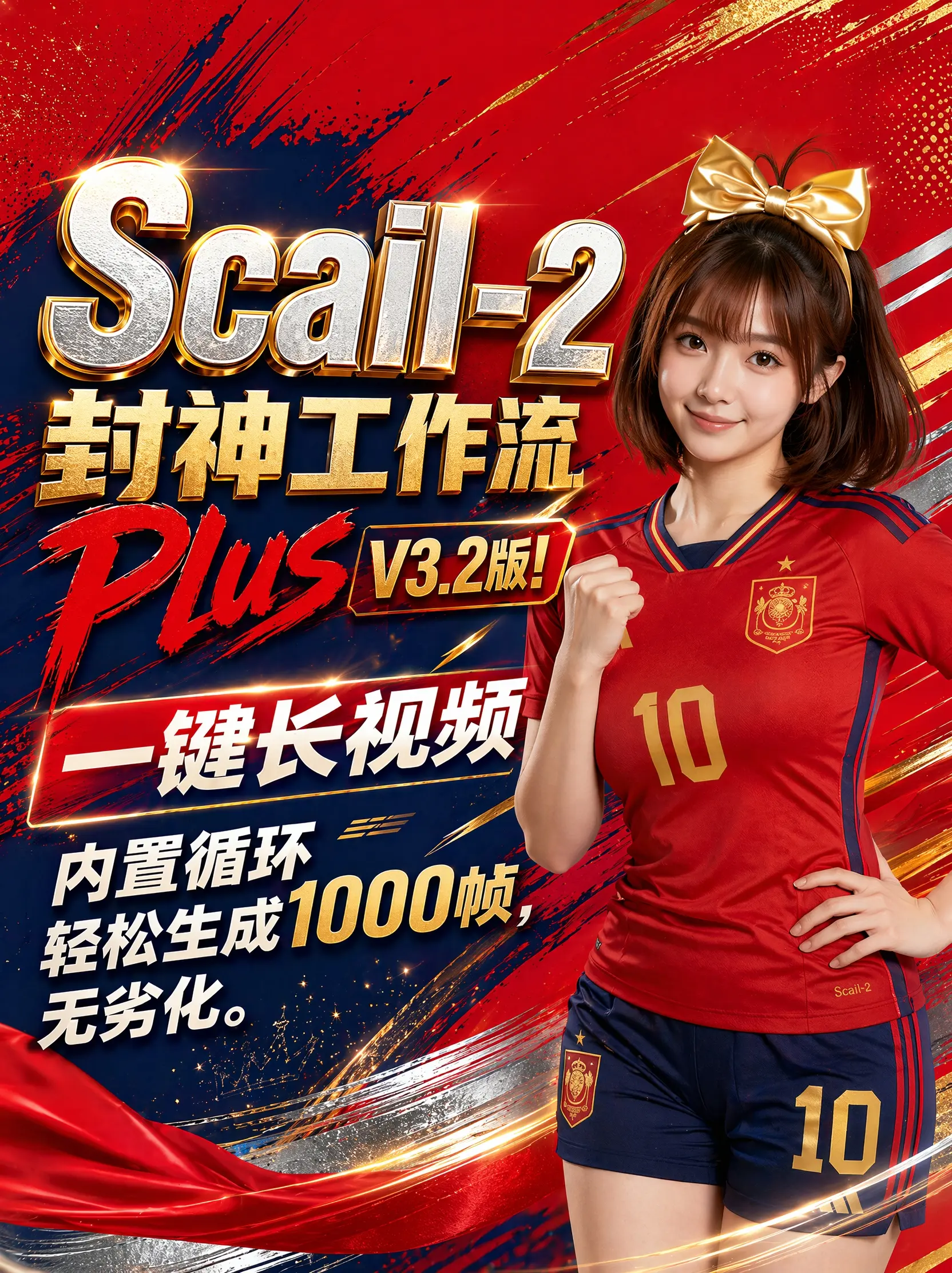 【动作迁移】Scail-2 高阶工作流Plus V4版【长视频 + 多图参考 + 动作迁移 + 背景替换】