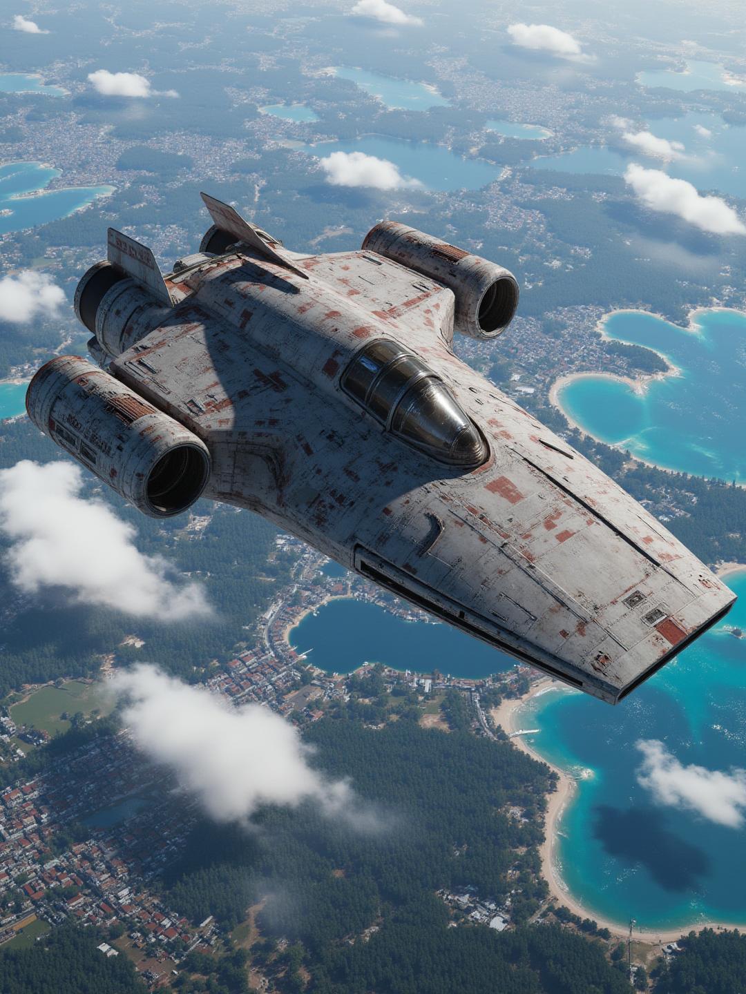 芬奇3D·科幻飞船模型