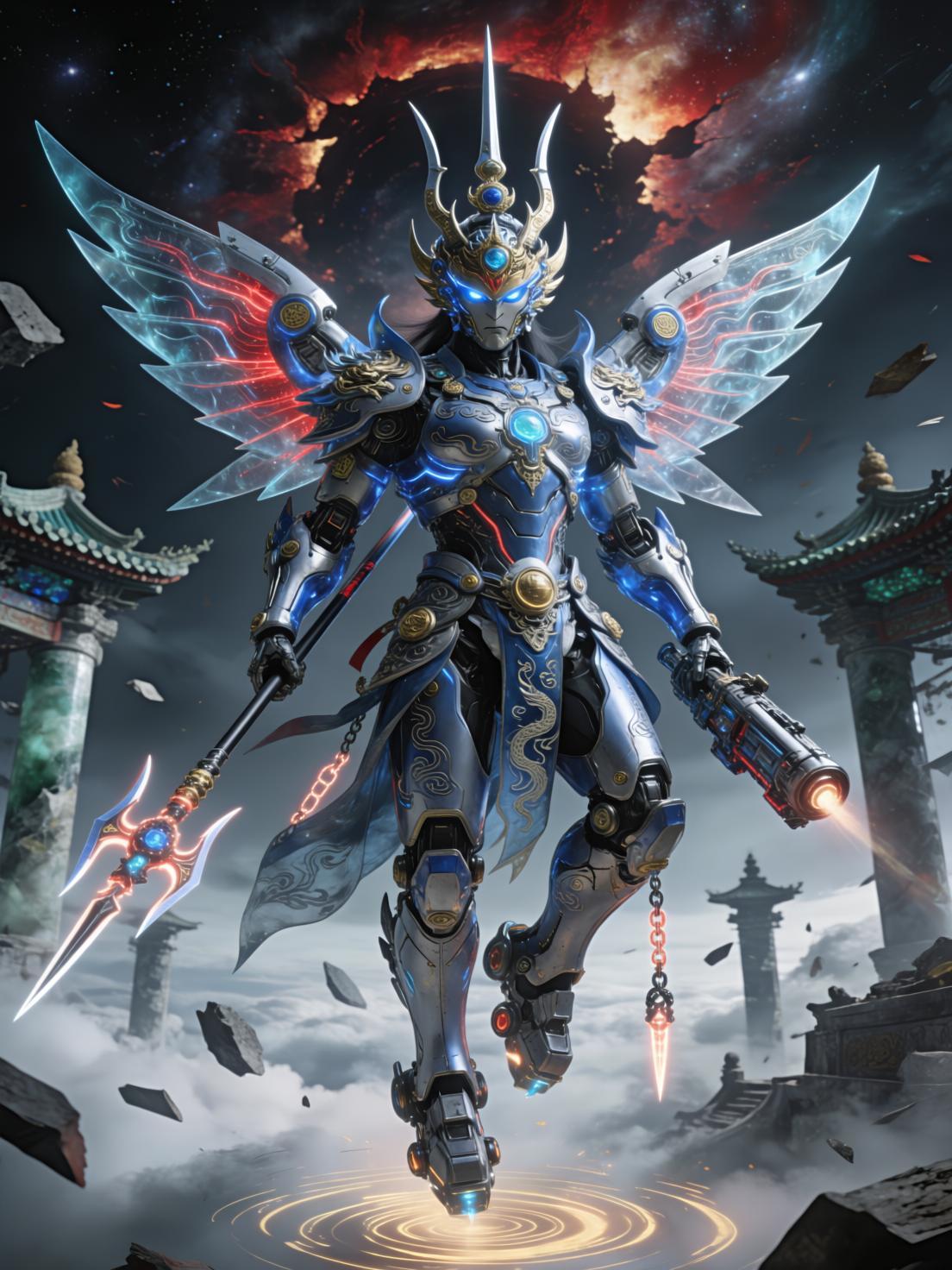 QWEN Ancient God Nation Style Mecha